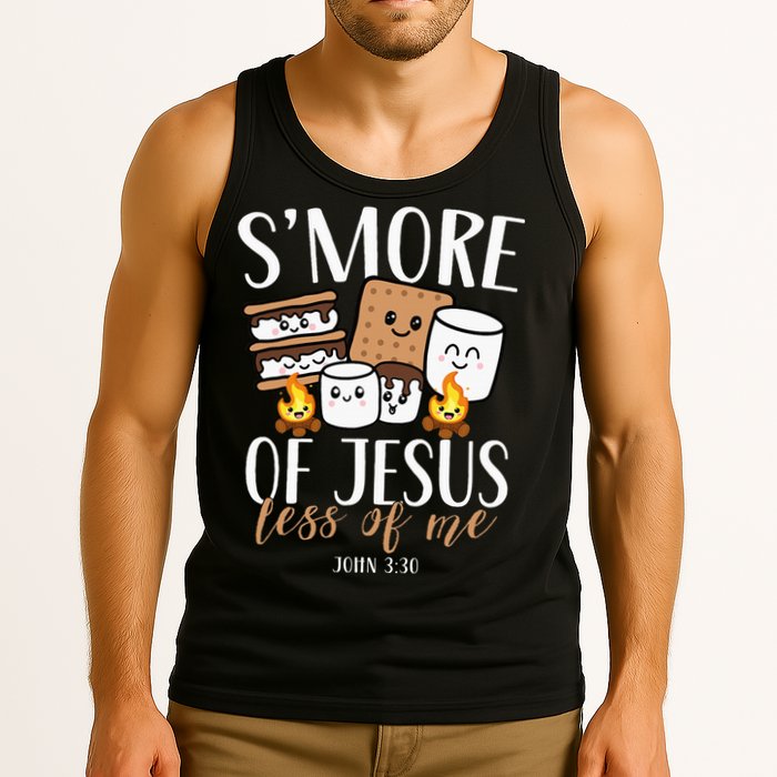 Smore Of Jesus Less Of Me Christian Camper Tank Top