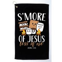 Smore Of Jesus Less Of Me Christian Camper Golf Towel