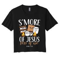 Smore Of Jesus Less Of Me Christian Camper Crop Top