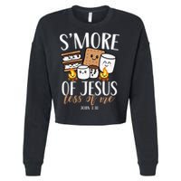 Smore Of Jesus Less Of Me Christian Camper Cropped Pullover Crew