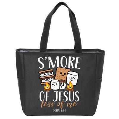 Smore Of Jesus Less Of Me Christian Camper Zip Tote Bag