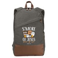 Smore Of Jesus Less Of Me Christian Camper Cotton Canvas Backpack
