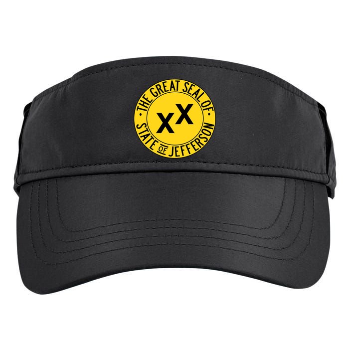 State Of Jefferson Secession Conservative Adult Drive Performance Visor