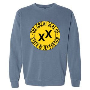 State Of Jefferson Secession Conservative Garment-Dyed Sweatshirt