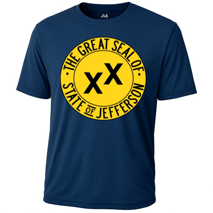 State Of Jefferson Secession Conservative Cooling Performance Crew T-Shirt
