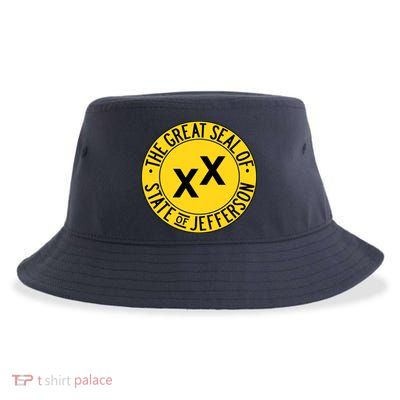 State Of Jefferson Secession Conservative Sustainable Bucket Hat