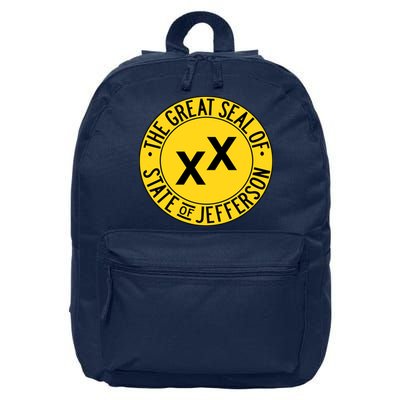 State Of Jefferson Secession Conservative 16 in Basic Backpack