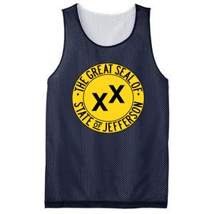 State Of Jefferson Secession Conservative Mesh Reversible Basketball Jersey Tank