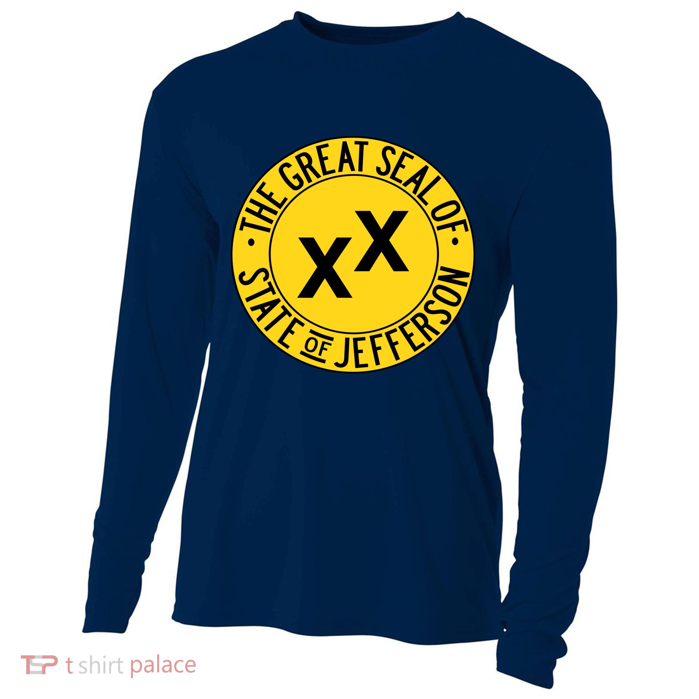 State Of Jefferson Secession Conservative Cooling Performance Long Sleeve Crew
