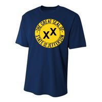 State Of Jefferson Secession Conservative Youth Performance Sprint T-Shirt