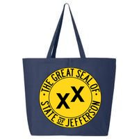 State Of Jefferson Secession Conservative 25L Jumbo Tote