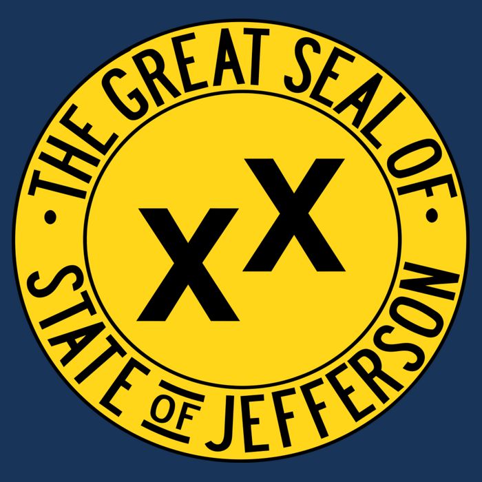 State Of Jefferson Secession Conservative 25L Jumbo Tote