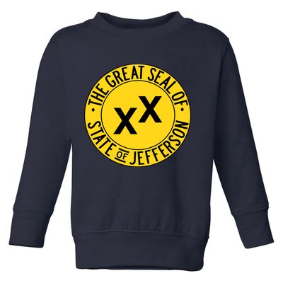 State Of Jefferson Secession Conservative Toddler Sweatshirt
