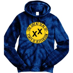 State Of Jefferson Secession Conservative Tie Dye Hoodie