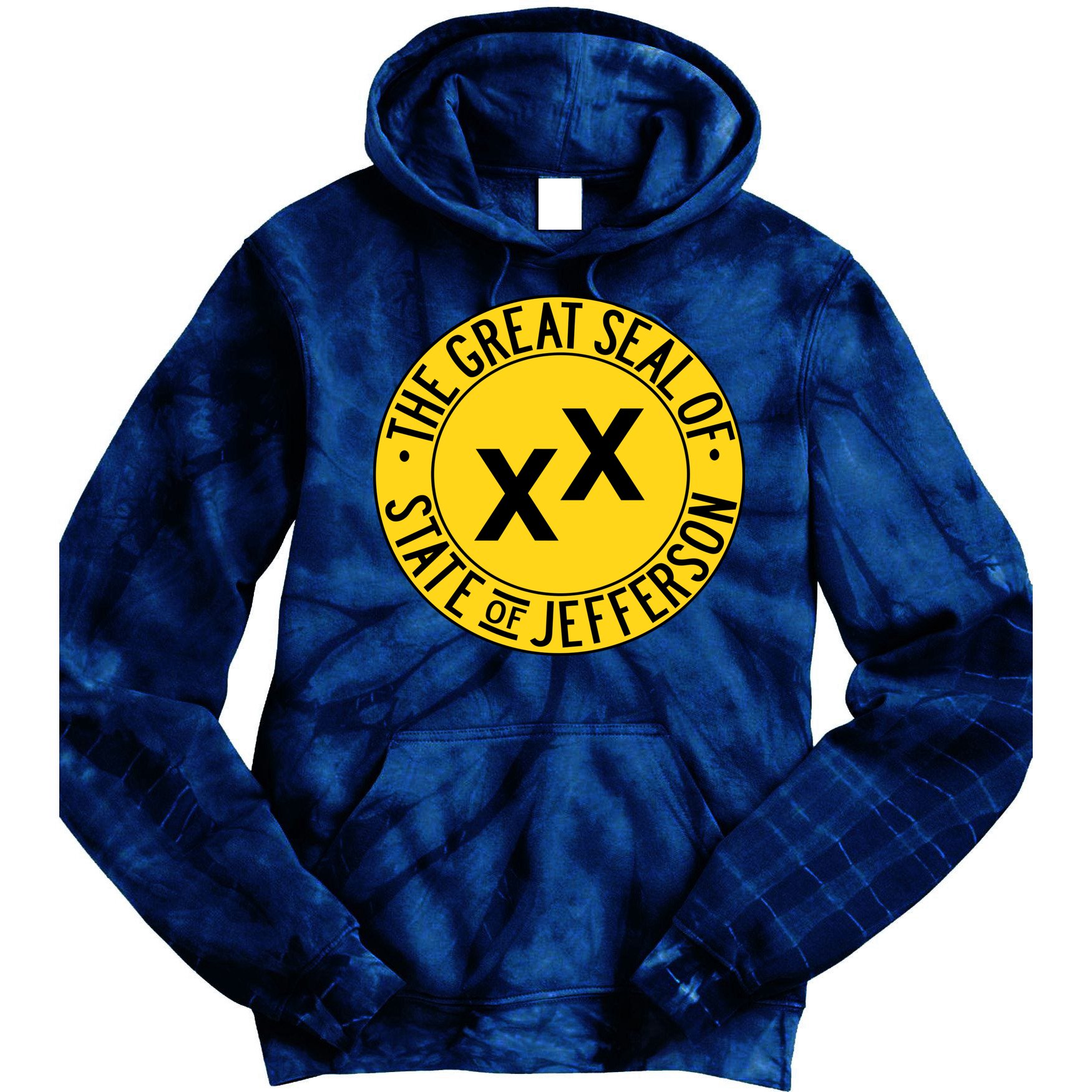 State Of Jefferson Secession Conservative Tie Dye Hoodie