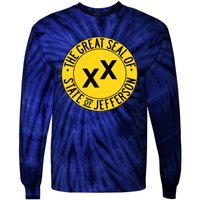 State Of Jefferson Secession Conservative Tie-Dye Long Sleeve Shirt