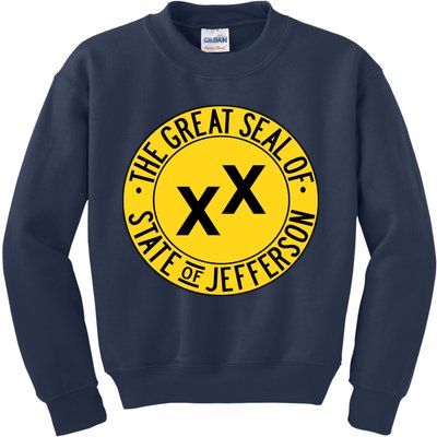 State Of Jefferson Secession Conservative Kids Sweatshirt