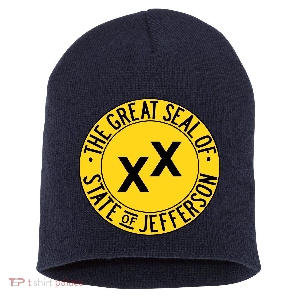 State Of Jefferson Secession Conservative Short Acrylic Beanie