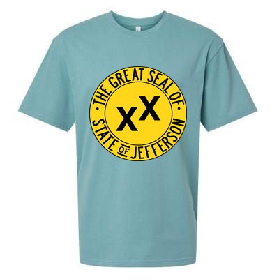 State Of Jefferson Secession Conservative Sueded Cloud Jersey T-Shirt