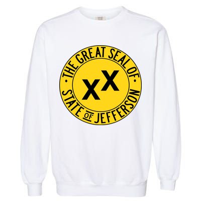 State Of Jefferson Secession Conservative Garment-Dyed Sweatshirt