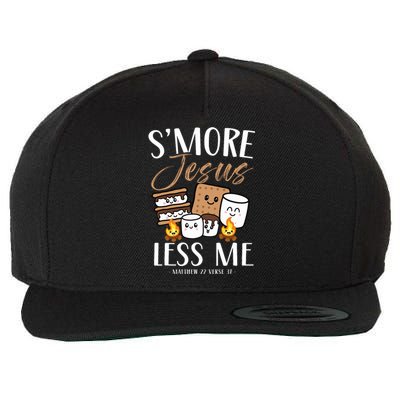 Smore Of Jesus Less Me Christian Camper Church Camping Gifts Wool Snapback Cap