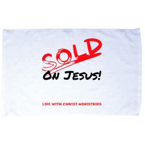 Sold On Jesus Cross Microfiber Hand Towel