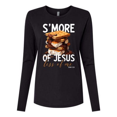 SMore Of Jesus Less Of Me Funny Christian Smore Womens Cotton Relaxed Long Sleeve T-Shirt