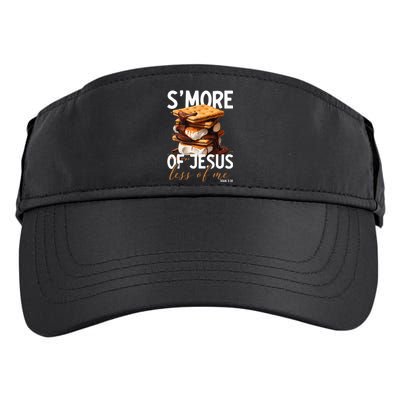 SMore Of Jesus Less Of Me Funny Christian Smore Adult Drive Performance Visor