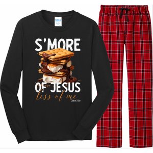 SMore Of Jesus Less Of Me Funny Christian Smore Long Sleeve Pajama Set