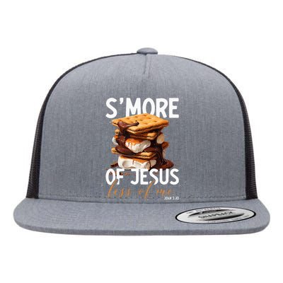 SMore Of Jesus Less Of Me Funny Christian Smore Flat Bill Trucker Hat