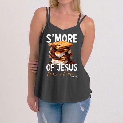 SMore Of Jesus Less Of Me Funny Christian Smore Women's Strappy Tank