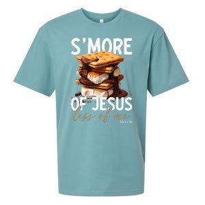 SMore Of Jesus Less Of Me Funny Christian Smore Sueded Cloud Jersey T-Shirt