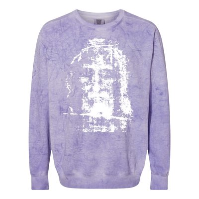 Sketch Of Jesus Face Portrait Colorblast Crewneck Sweatshirt