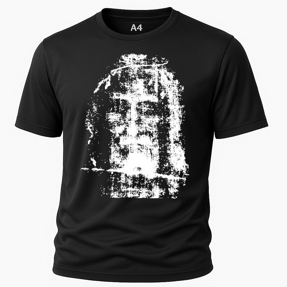 Sketch Of Jesus Face Portrait Performance Shirt