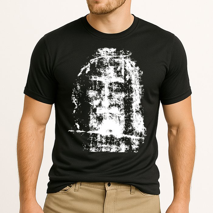 Sketch Of Jesus Face Portrait Performance Shirt