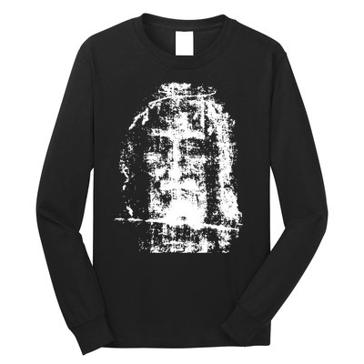 Sketch Of Jesus Face Portrait Long Sleeve Shirt