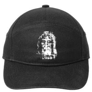 Sketch Of Jesus Face Portrait 7-Panel Snapback Hat