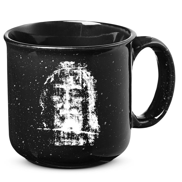 Sketch Of Jesus Face Portrait 15oz Campfire Ceramic Mug