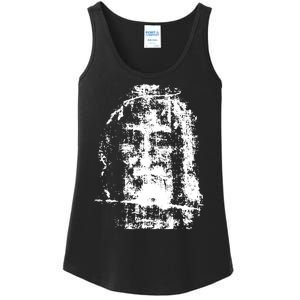 Sketch Of Jesus Face Portrait Ladies Essential Tank