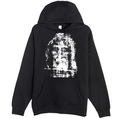 Sketch Of Jesus Face Portrait Premium Pullover Hoodie