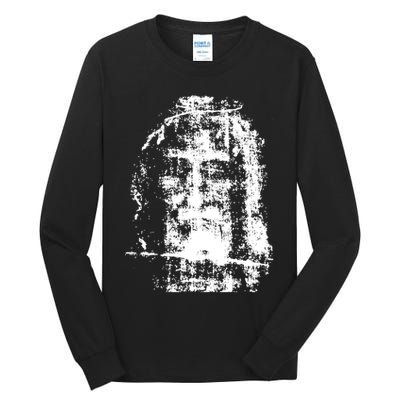 Sketch Of Jesus Face Portrait Tall Long Sleeve T-Shirt