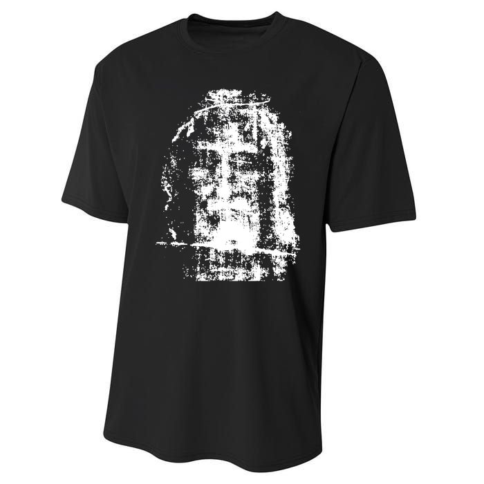 Sketch Of Jesus Face Portrait Performance Sprint T-Shirt