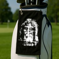 Sketch Of Jesus Face Portrait Golf Towel