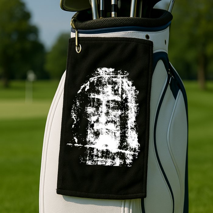 Sketch Of Jesus Face Portrait Golf Towel