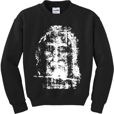Sketch Of Jesus Face Portrait Kids Sweatshirt