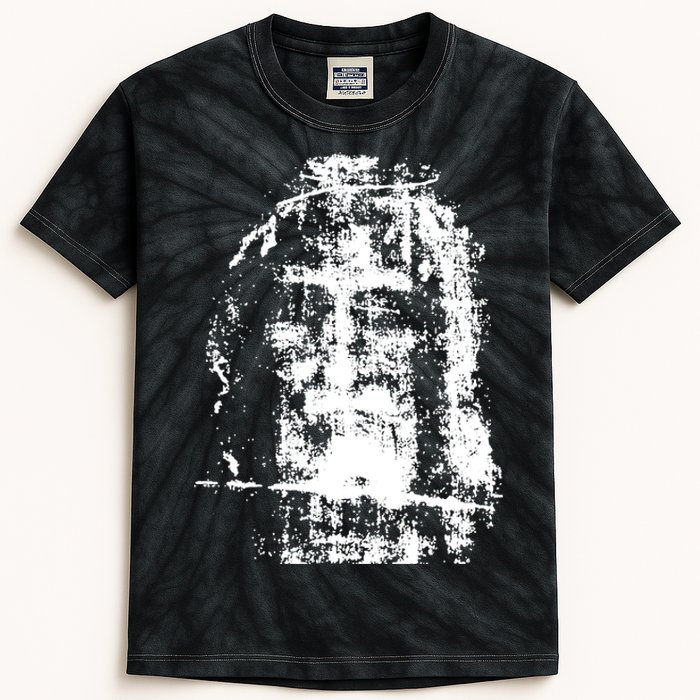 Sketch Of Jesus Face Portrait Kids Tie-Dye T-Shirt