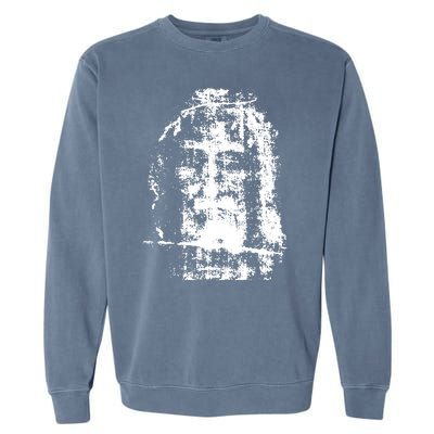 Sketch Of Jesus Face Portrait Garment-Dyed Sweatshirt