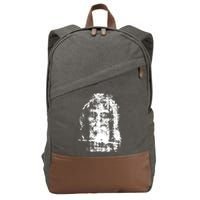 Sketch Of Jesus Face Portrait Cotton Canvas Backpack