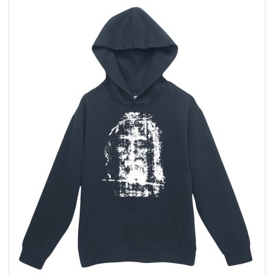 Sketch Of Jesus Face Portrait Urban Pullover Hoodie