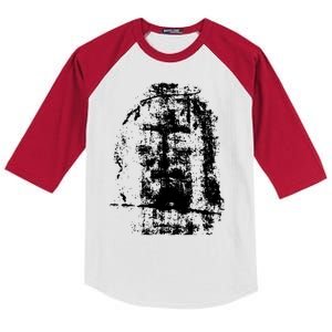 Sketch Of Jesus Face Portrait Kids Colorblock Raglan Jersey